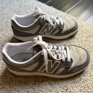New Balance White and Gray Athletic Shoes